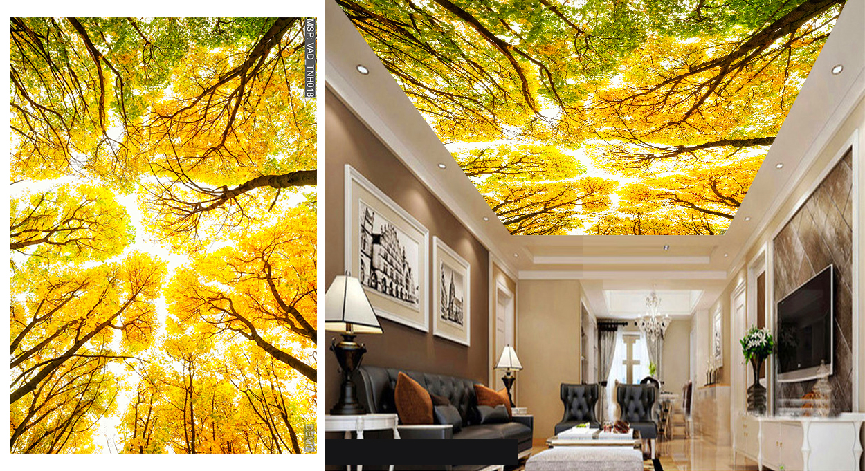 Một màu vàng rực của mùa thu trong nhà