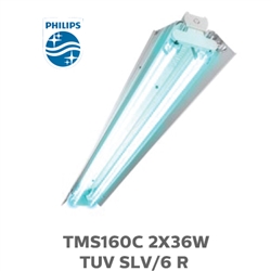 Bộ máng đèn đôi có chóa khử trùng Philips UV-C
