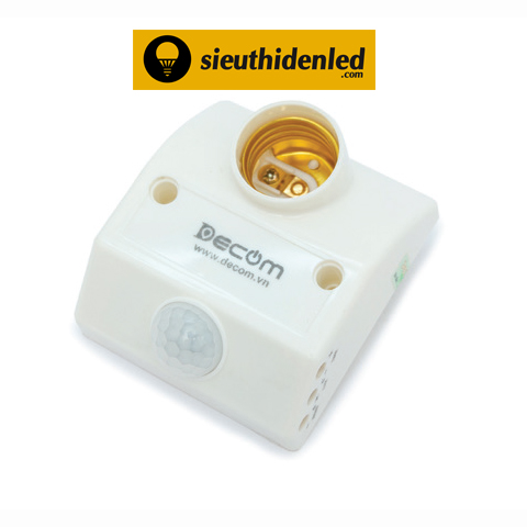 Đui đèn cảm ứng E27 gắn tường