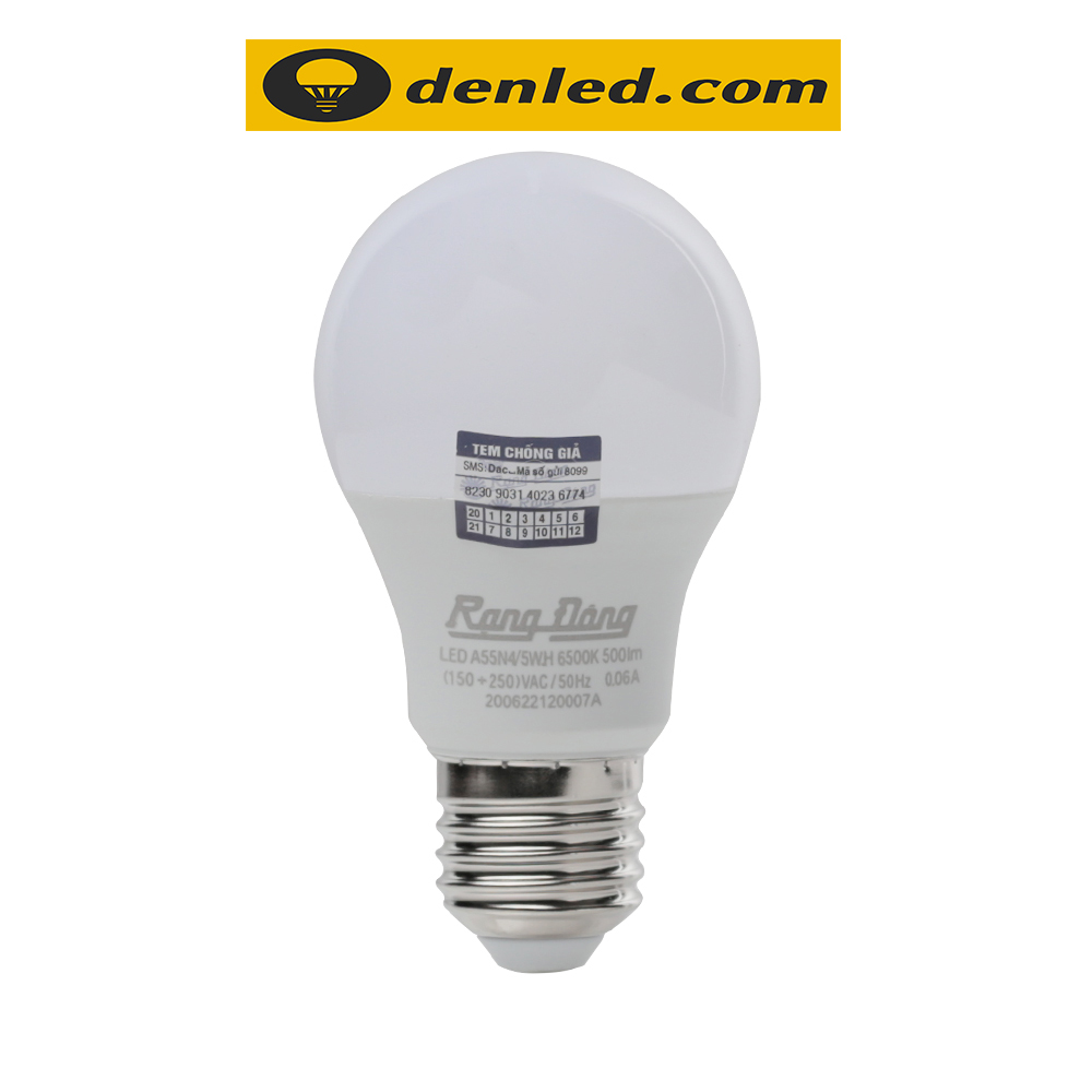 Đèn led bulb tròn 5W A55N4/5W.H