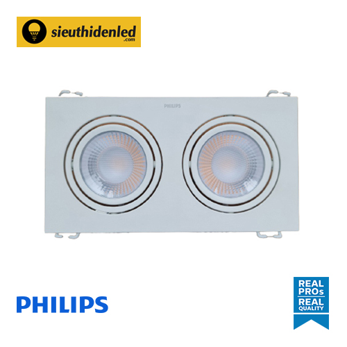 Đèn led âm trần Philips GD100B LED8x2 D90 WH