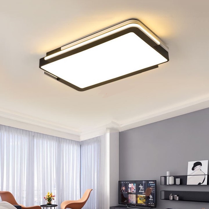 Đèn led ốp trần hình chữ nhật trắng, đen OT75CN