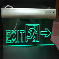 Đèn exit có chỉ hướng mica trong suốt
