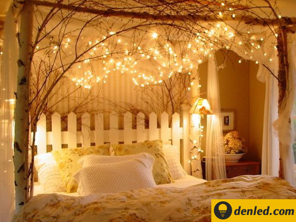 dây đèn LED trang trí phòng ngủ