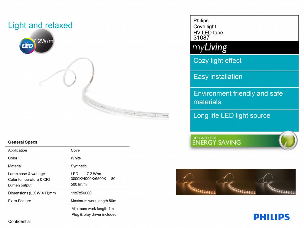 Đèn led dây philips 220V