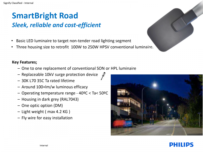 Đèn đường LED Philips BRP13X1